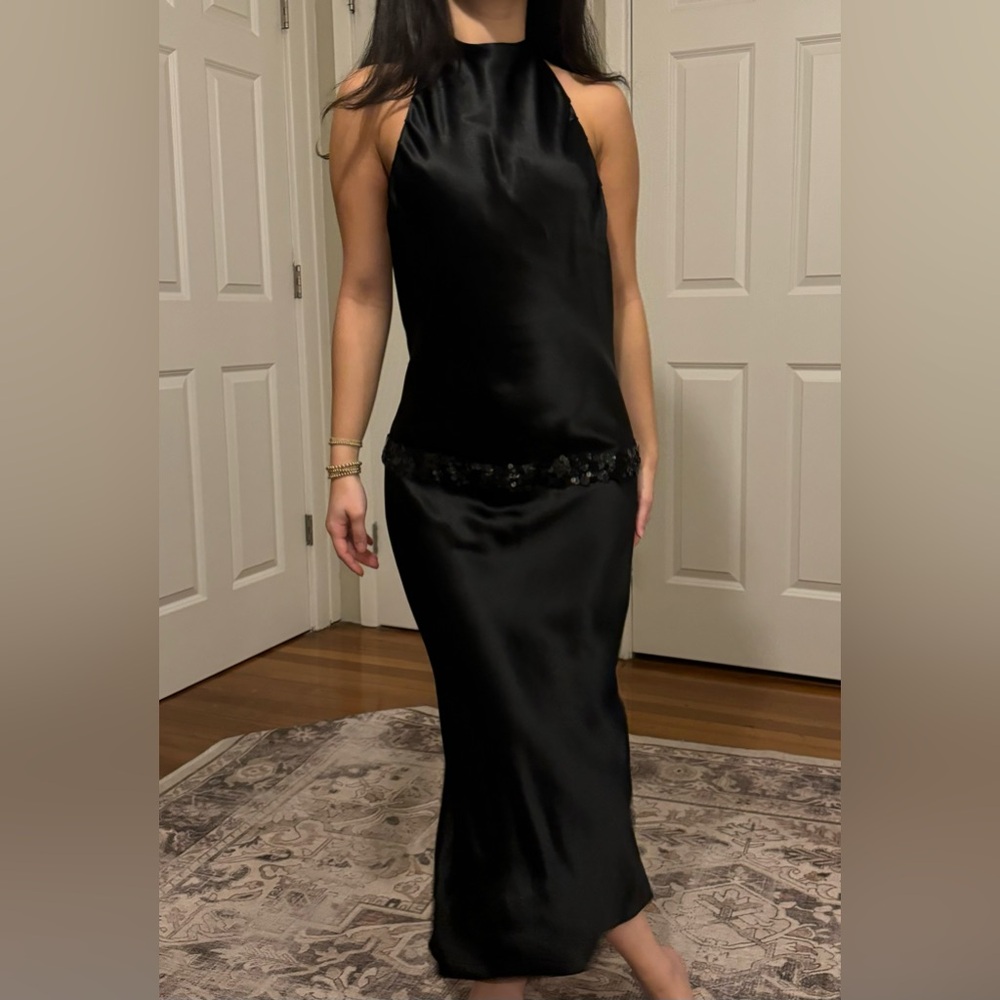 Vintage Vera Wang Black Evening Gown